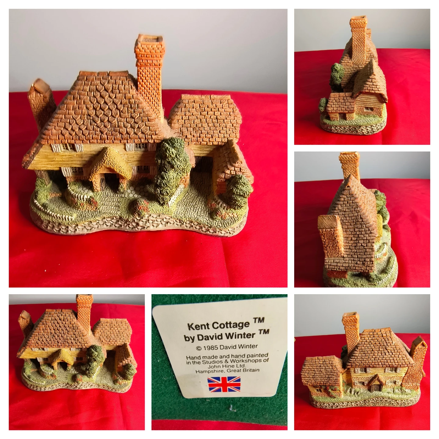 David Winter Kent Cottage Ceramic Figurine