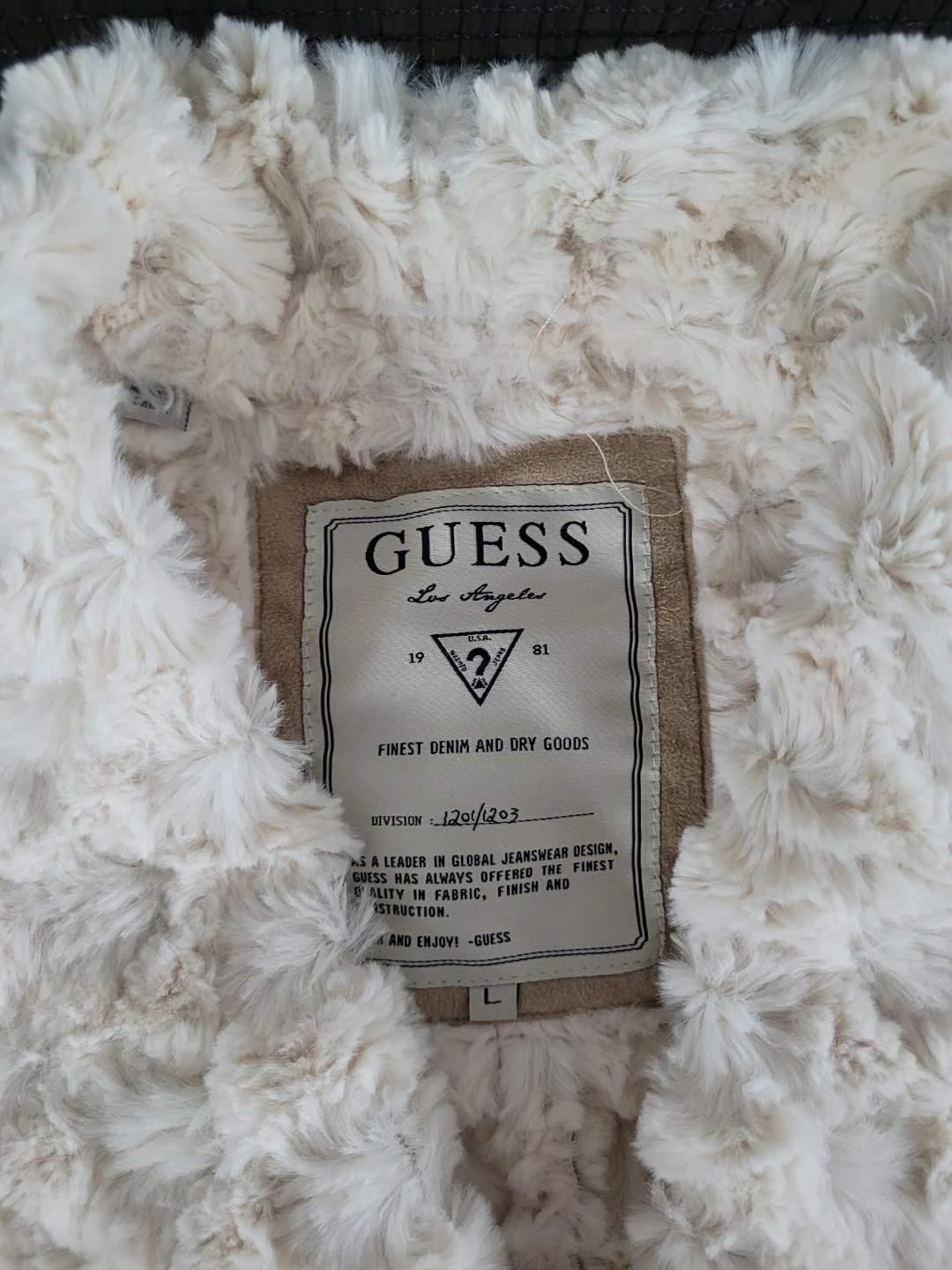 Guess Women's Faux Fur Trimmed Vest - Tan - photo 3