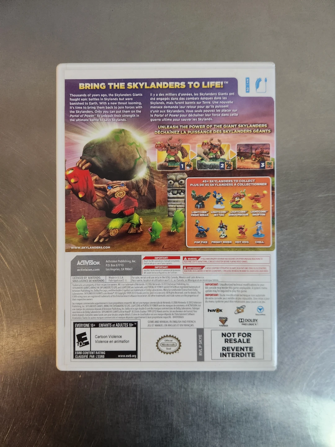 Skylanders Giants Wii Video Game - photo 2