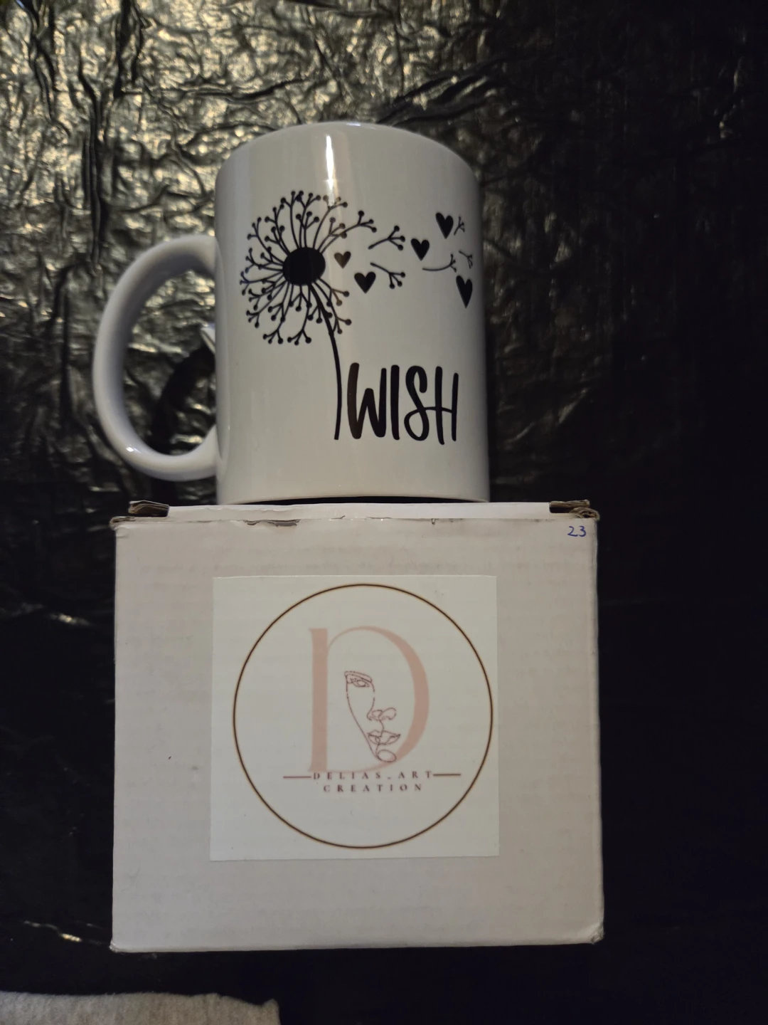 Deltas Art Creation "Wish" Dandelion Mug
