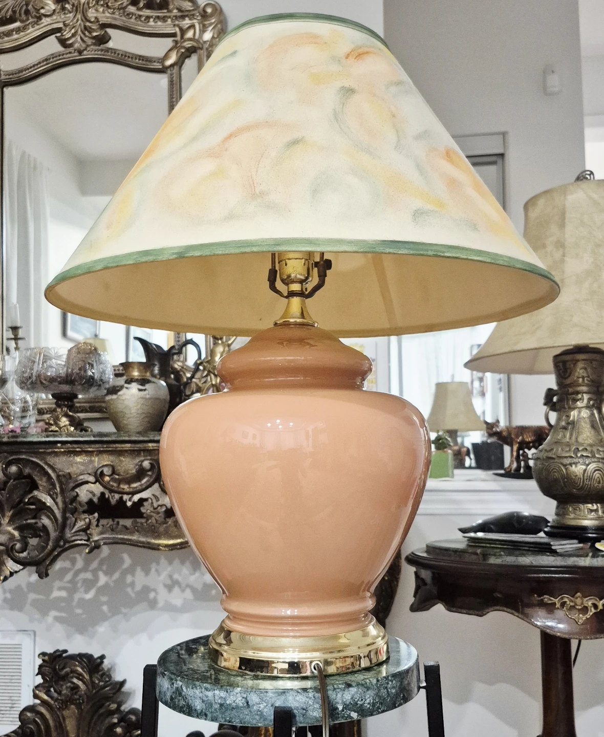 Peach Swirl Table Lamp - photo 2
