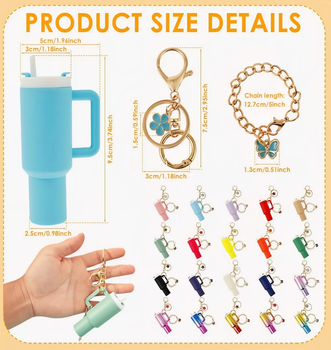 Mini Tumbler Keychains - photo 2