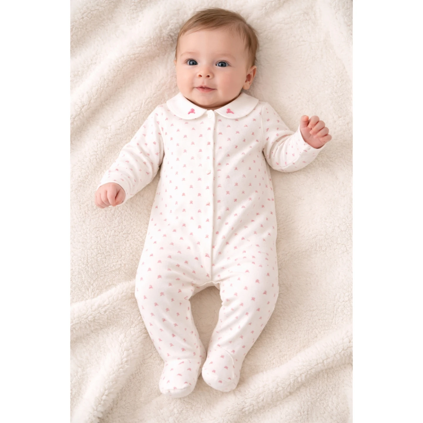 Ralph Lauren Baby Girl Footed Pajamas 3M