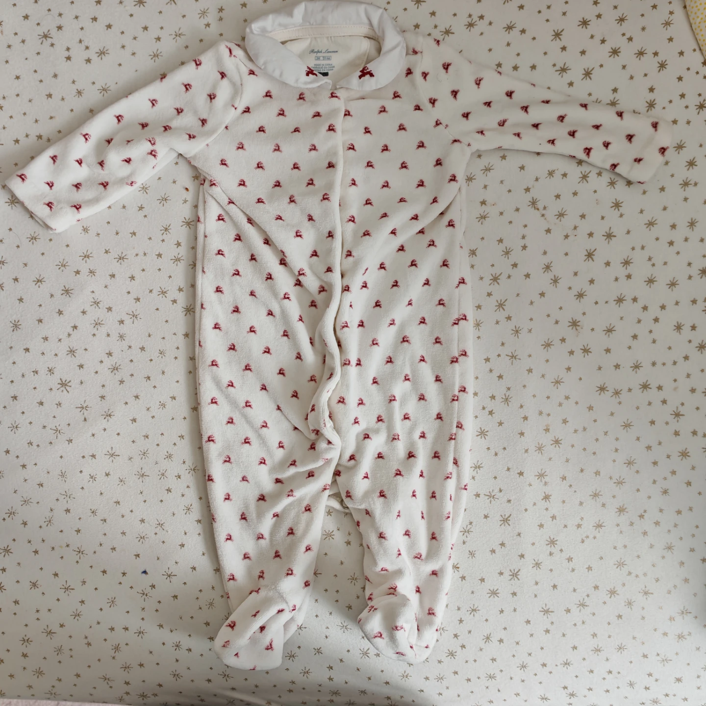 Ralph Lauren Baby Girl Footed Pajamas 3M - photo 2