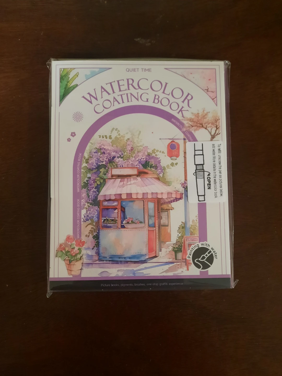 Quiet Time Watercolor Coating Book