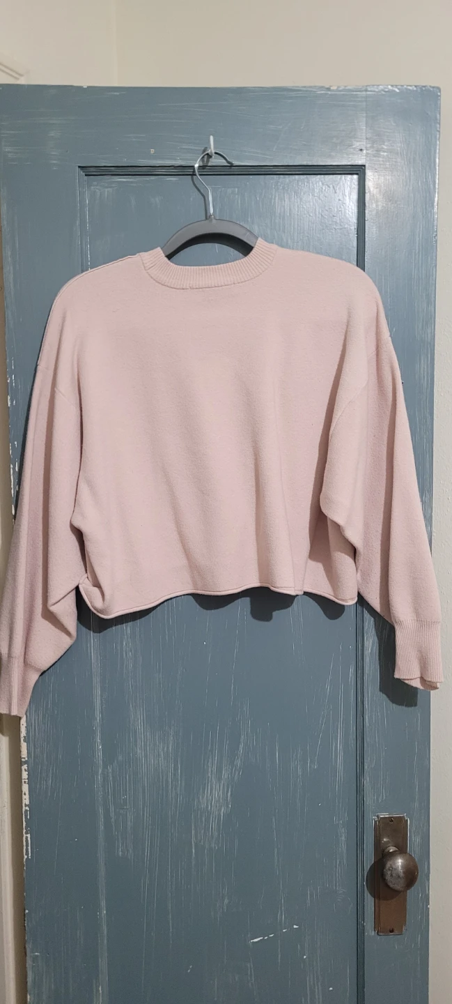 Light Pink Cropped Sweater - photo 2
