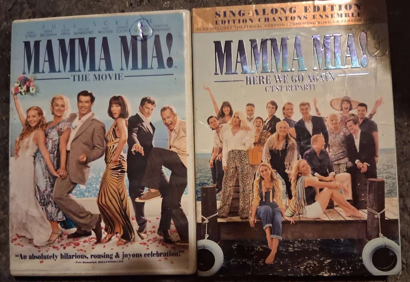 Mamma Mia! The Movie & Mamma Mia! Here We Go Again DVDs