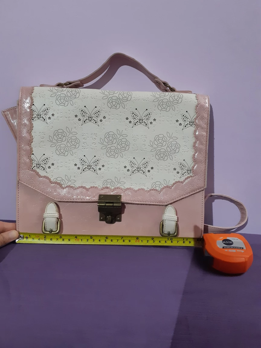 Pink & White Satchel-style Bag #Cleanout - photo 4