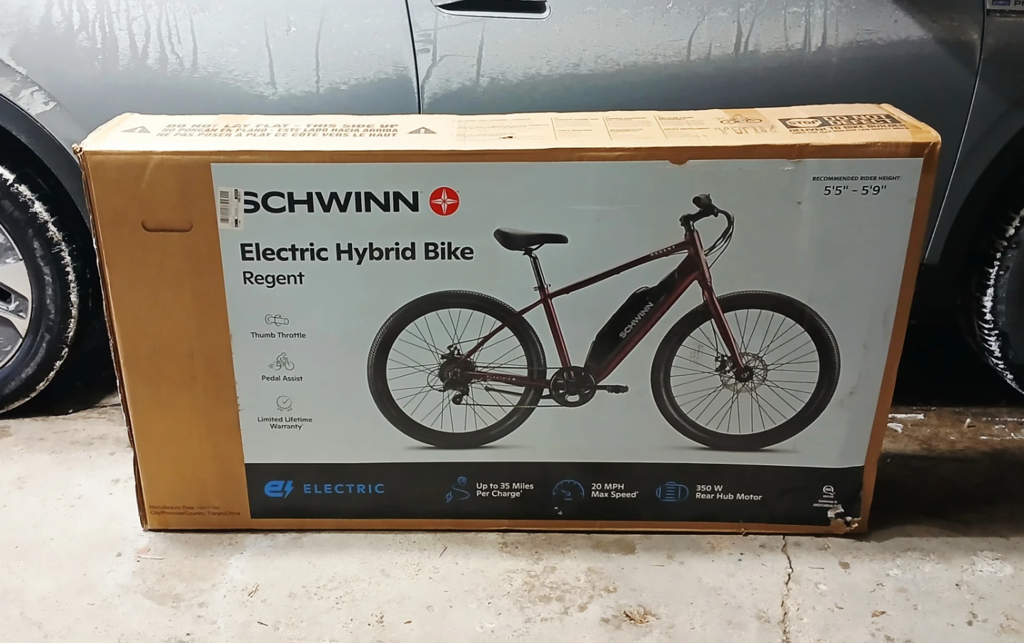 Schwinn Regent Electric Hybrid Bike [Dark Red] *NEW*