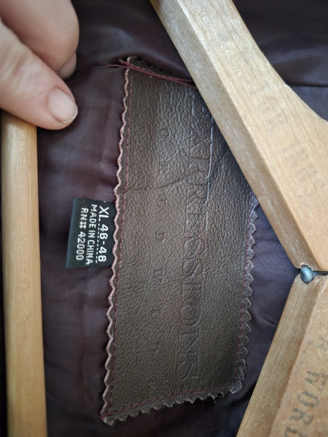 Brown Leather Jacket XL - photo 3