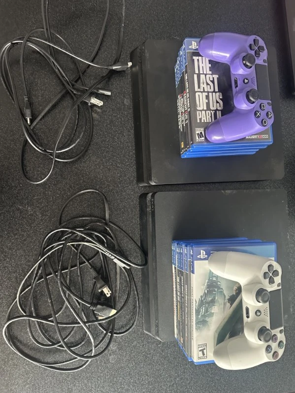 2 PlayStation 4 Consoles with Games and Controllers - photo 4
