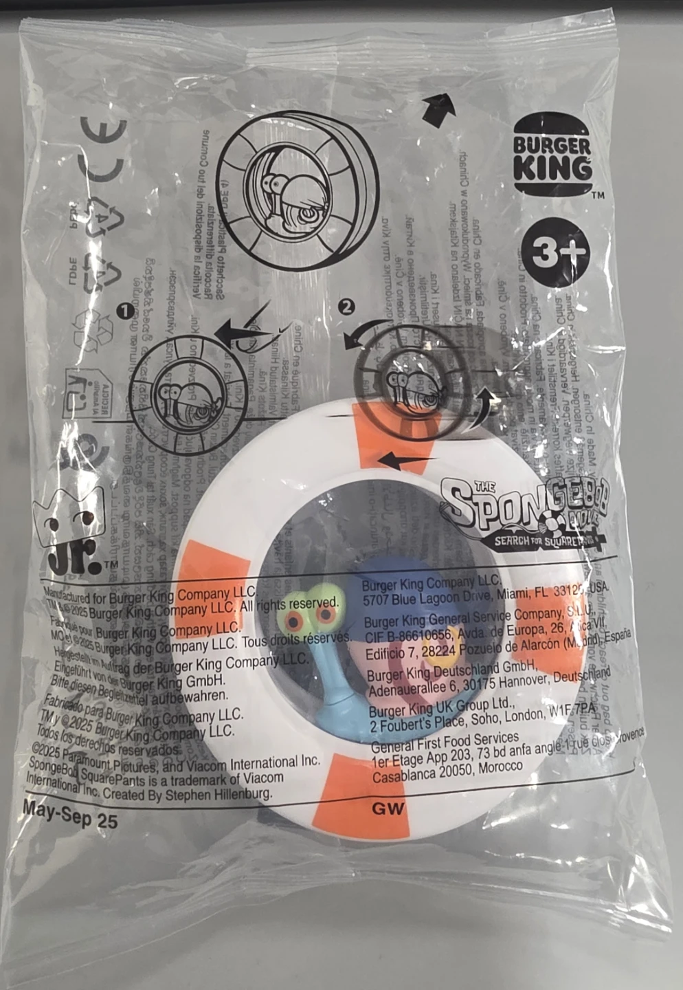 Burger King Spongebob Squarepants Toy