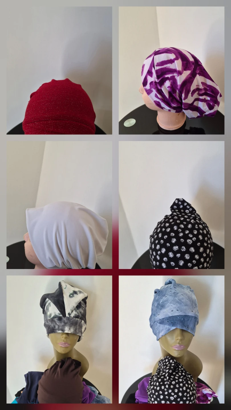 Set of 7 various head coverings/hijabs