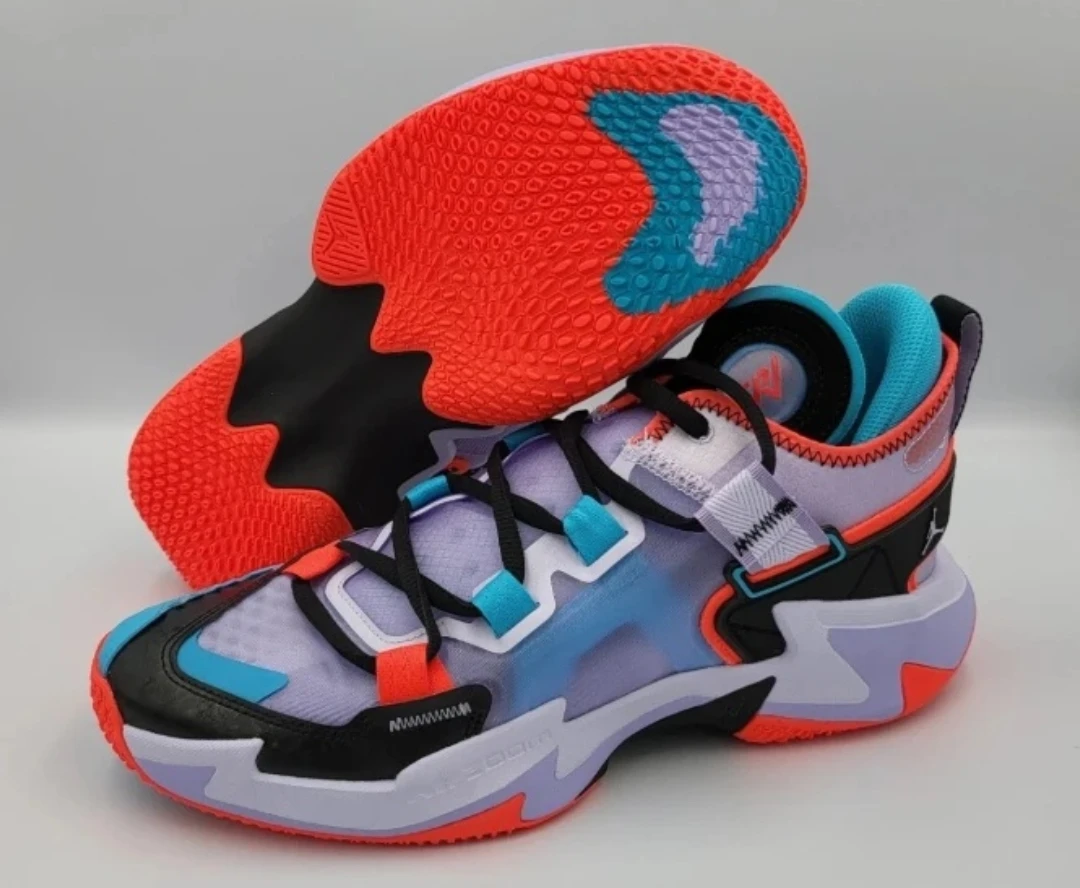 new with original box Jordan "Why Not?" s 13 Orange Teal Black - photo 3