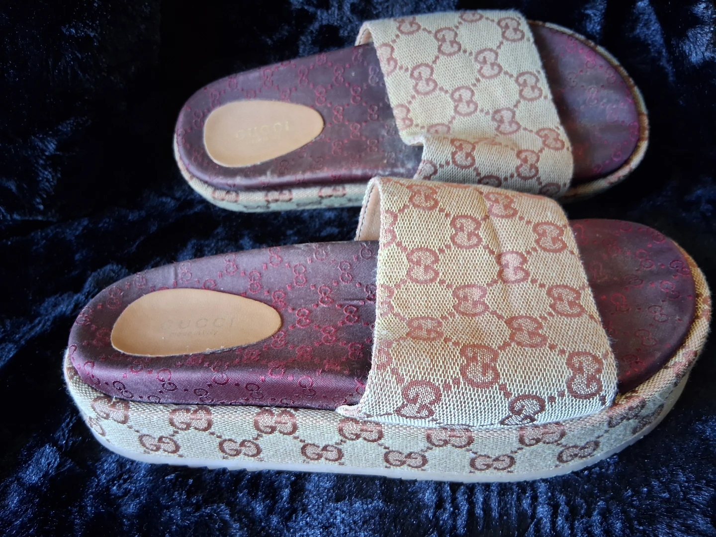 Gucci Monogram Slides
