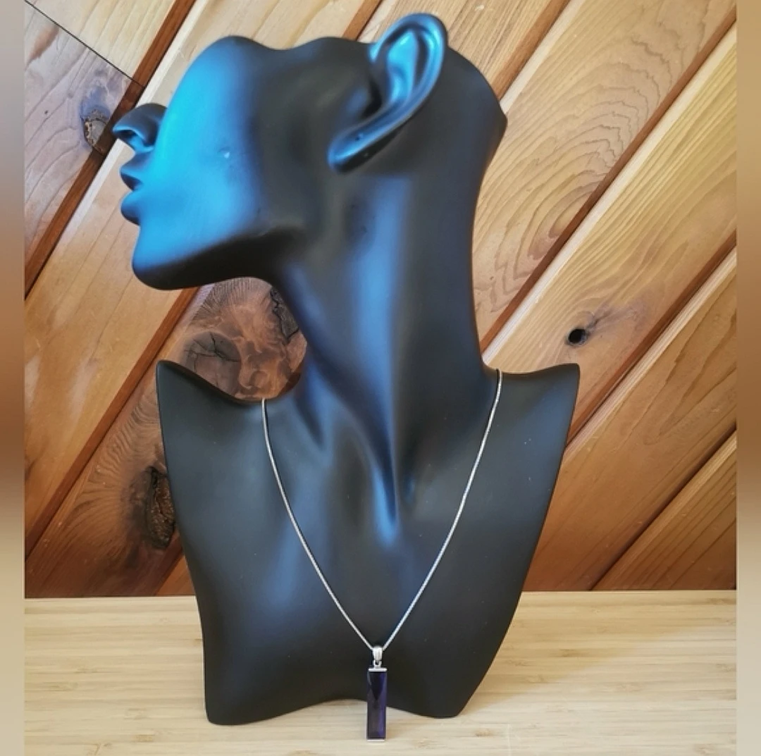 Gem Stone Sterling Silver Necklace