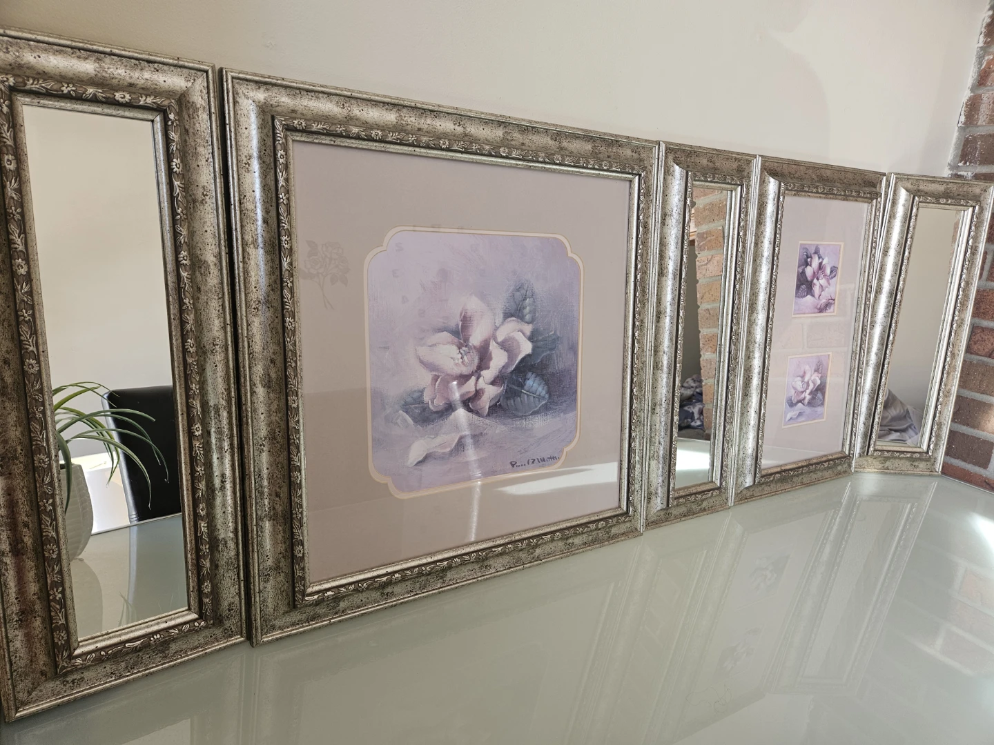 Set of 5 Decorative Mirrors and Art Frames - photo 2