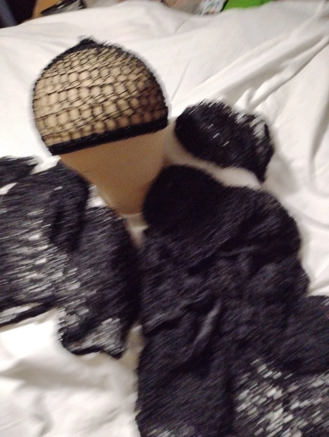 Black Lace Hair Net Collection