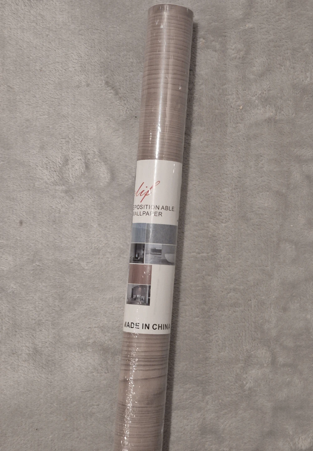 Brown Wood Grain Peel and Stick Wallpaper, Vinyl 16"x79" - photo 3