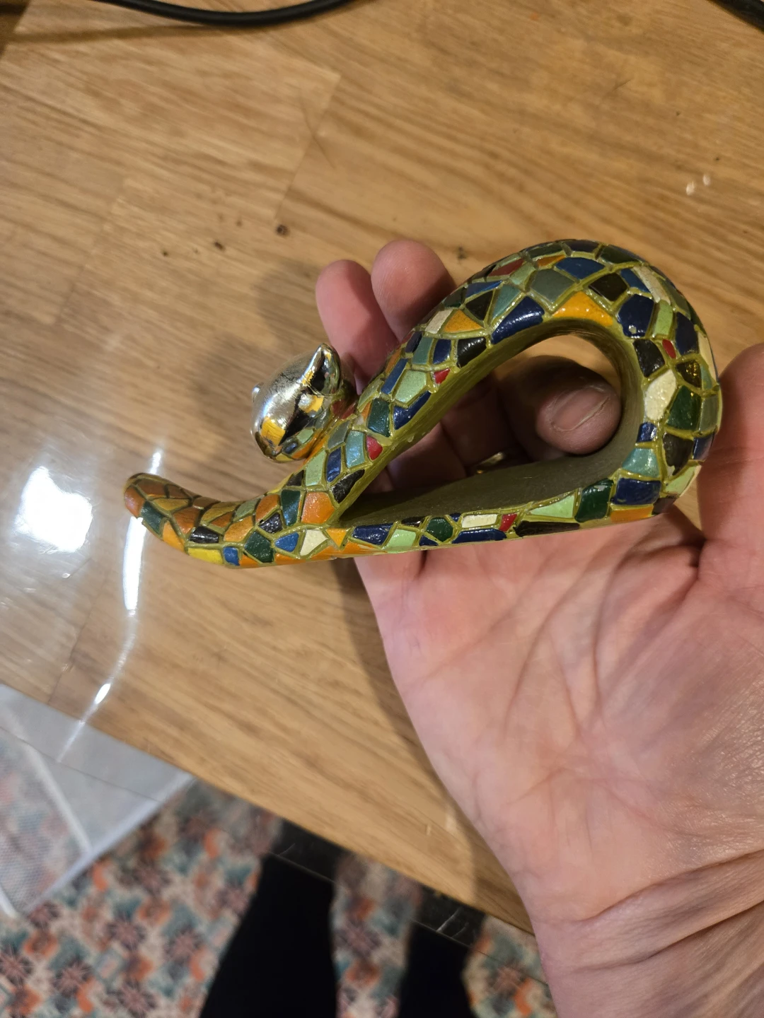 Gaudi Crystal S.L. Mosaic Cat Figurine