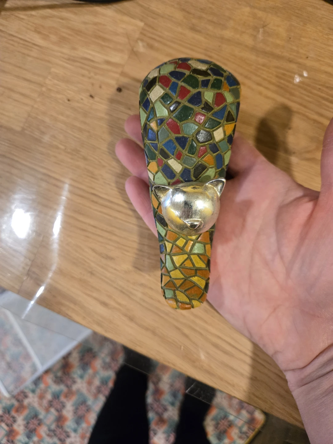Gaudi Crystal S.L. Mosaic Cat Figurine - photo 2