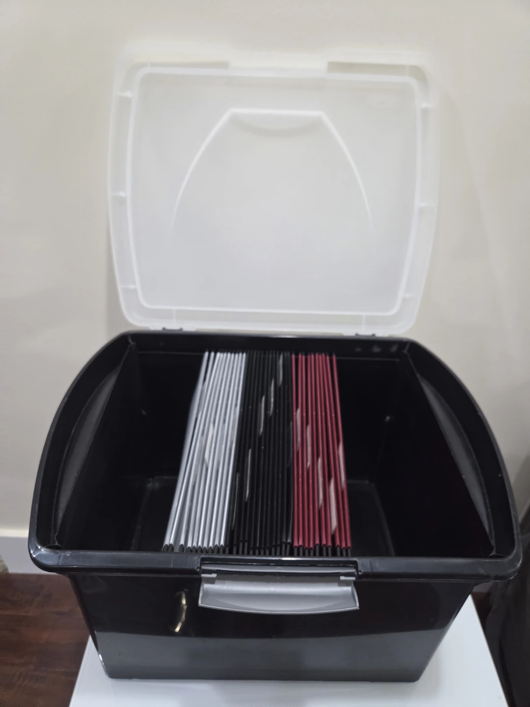 Sterilite Black Storage Bin with Lid - photo 2
