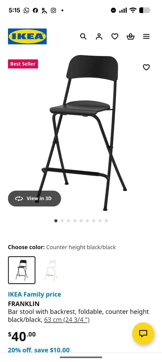 IKEA Franklin Bar Stools (Set of 4) - photo 4