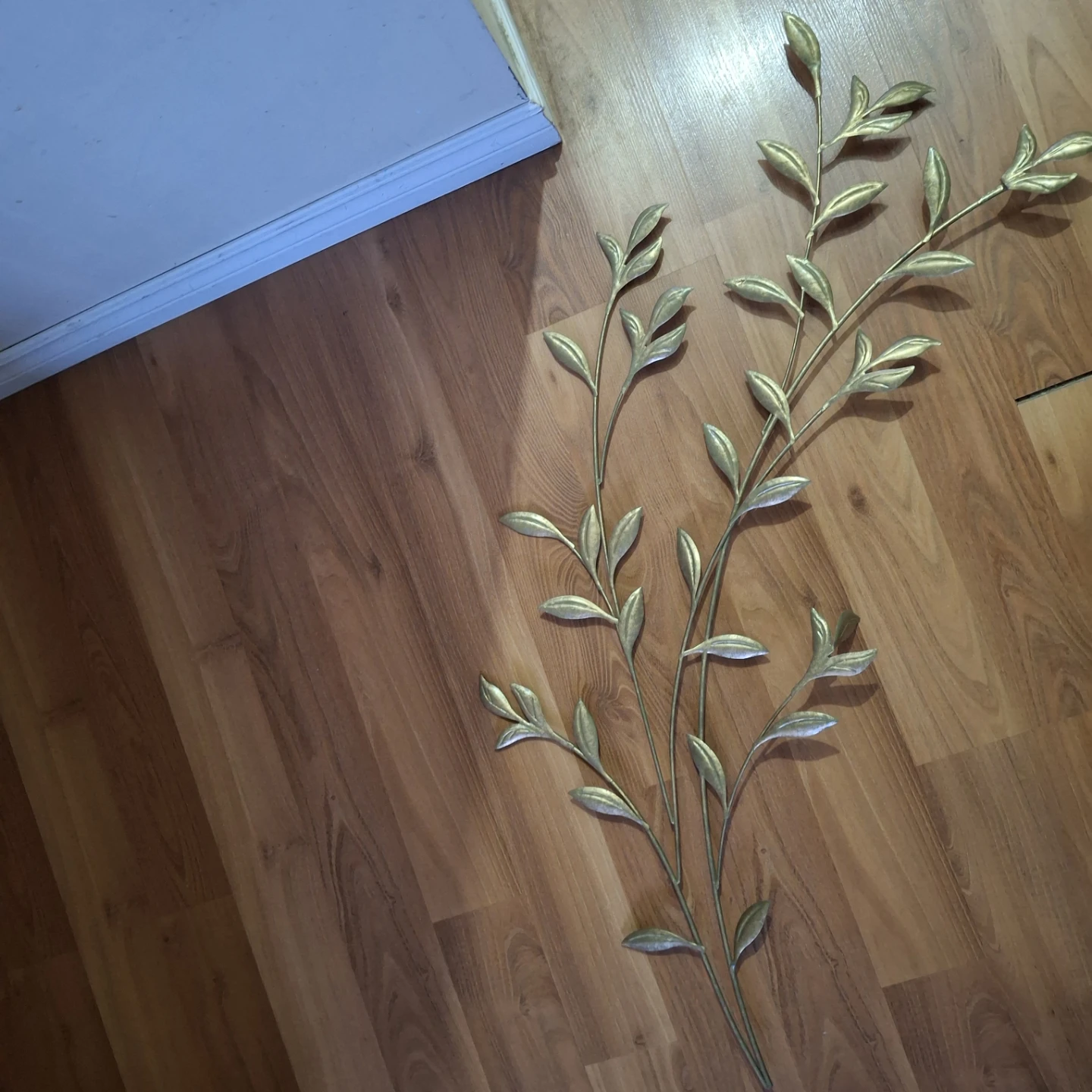 Gold Leaf Branch Wall Decor