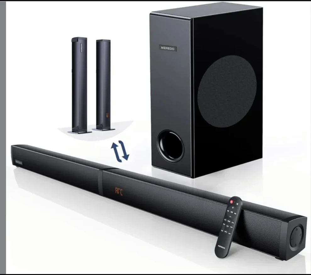 MEREDO Soundbar System with Subwoofer and Tower Speakers