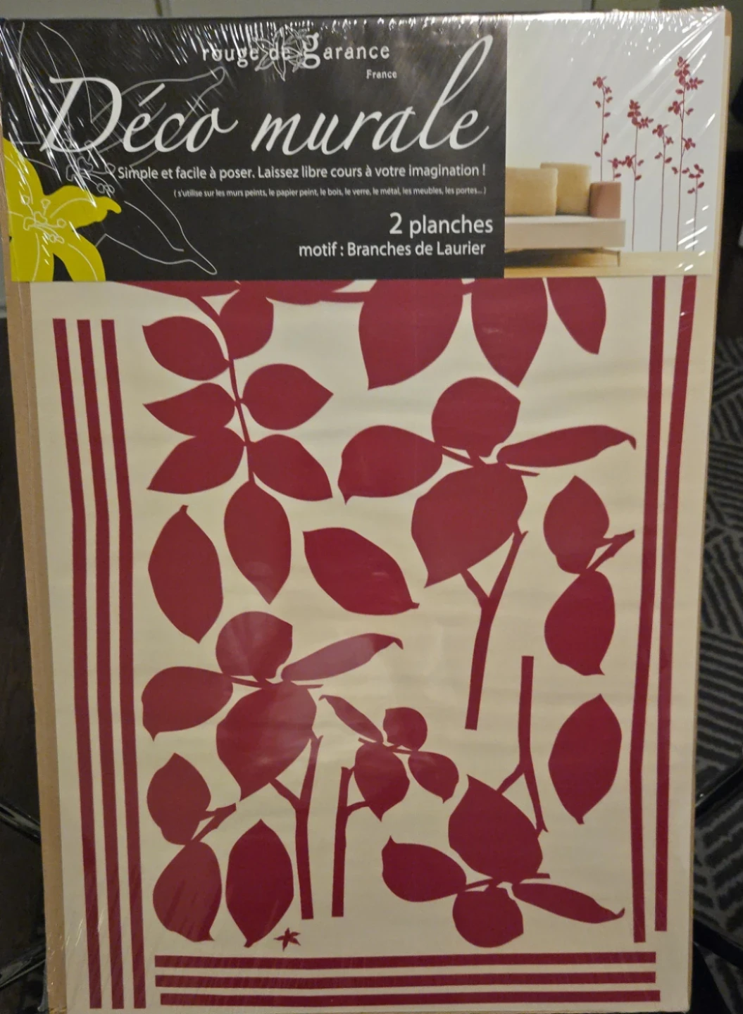 Rouge de Garance Déco Murale Laurier Branches Wall Stickers 🏆