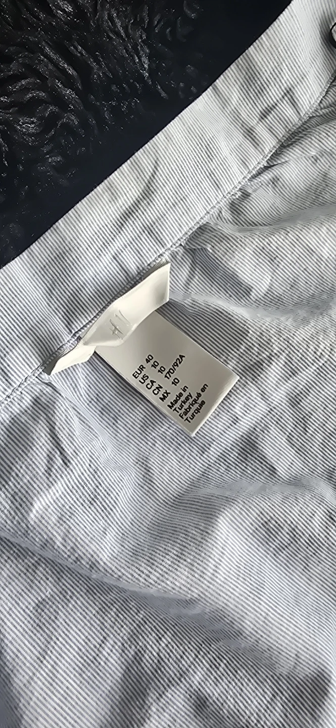 H&M Blue Striped Button-Up Shirt - photo 2