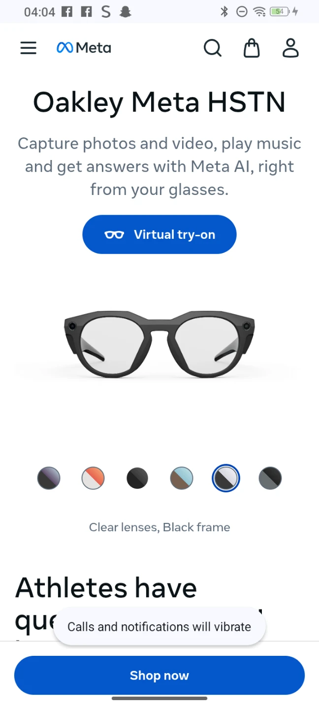 Oakley Meta HSTN Smart Glasses
