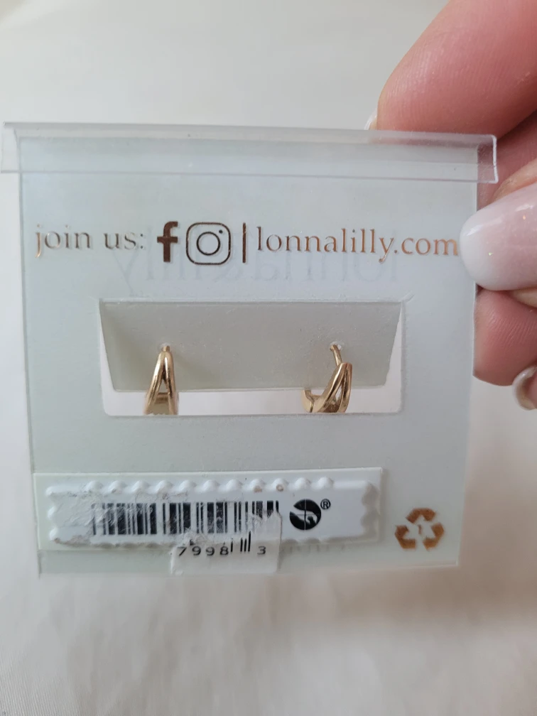 Lonna & Lilly Hoop Earrings with Cubic Zirconia - photo 2