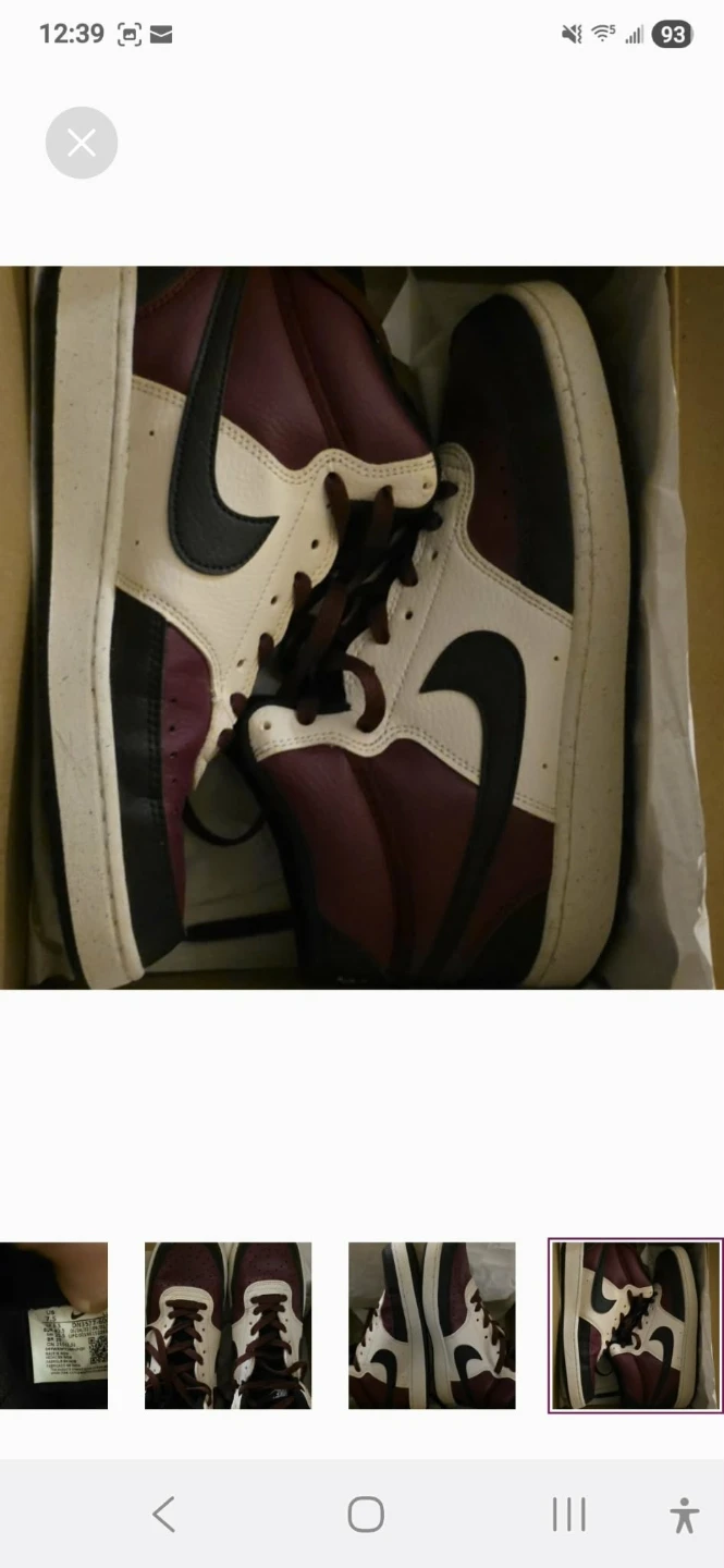 Nike Jordan 1 Mid SE Sail Light Bordeaux US 7.5 - photo 2