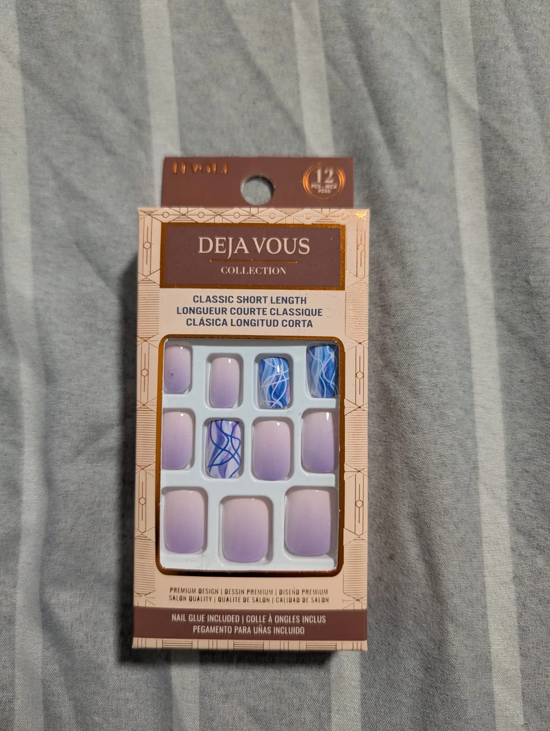 Classic Short Length Press-On Nails (12 Pcs)