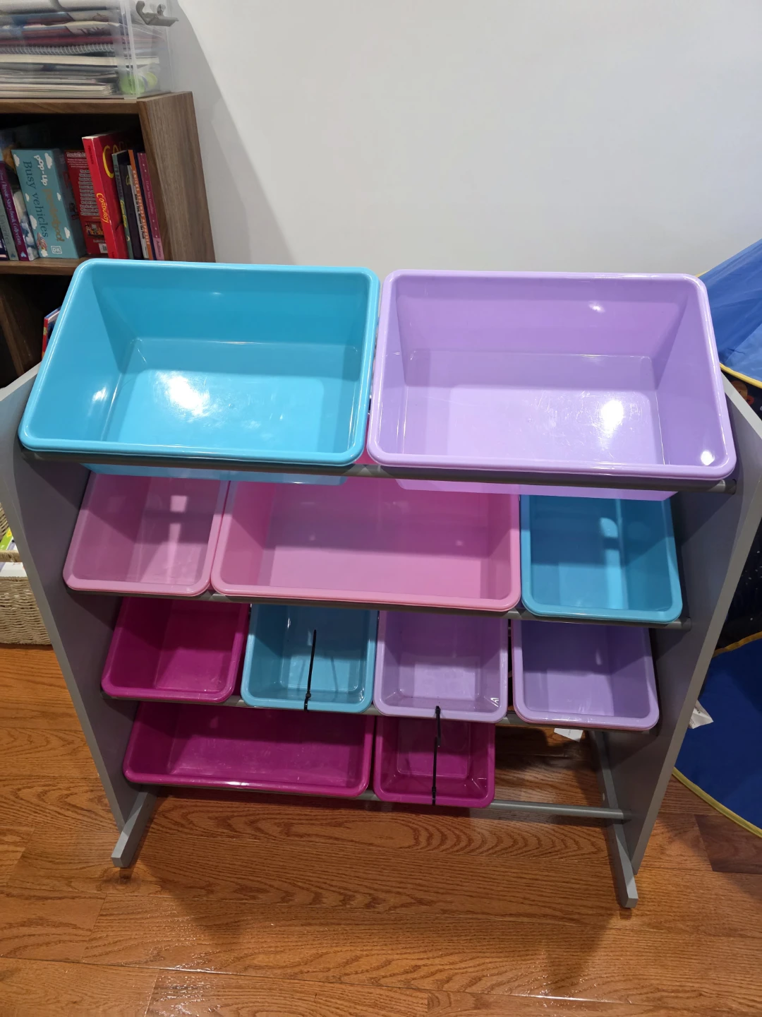 Kids Toy Organizer Storage Shelf with Bins