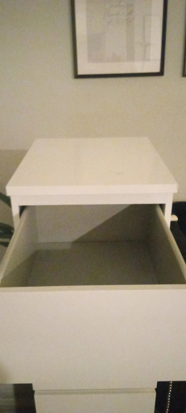 White 5-Drawer Dresser the drawers are gliding out - photo 3