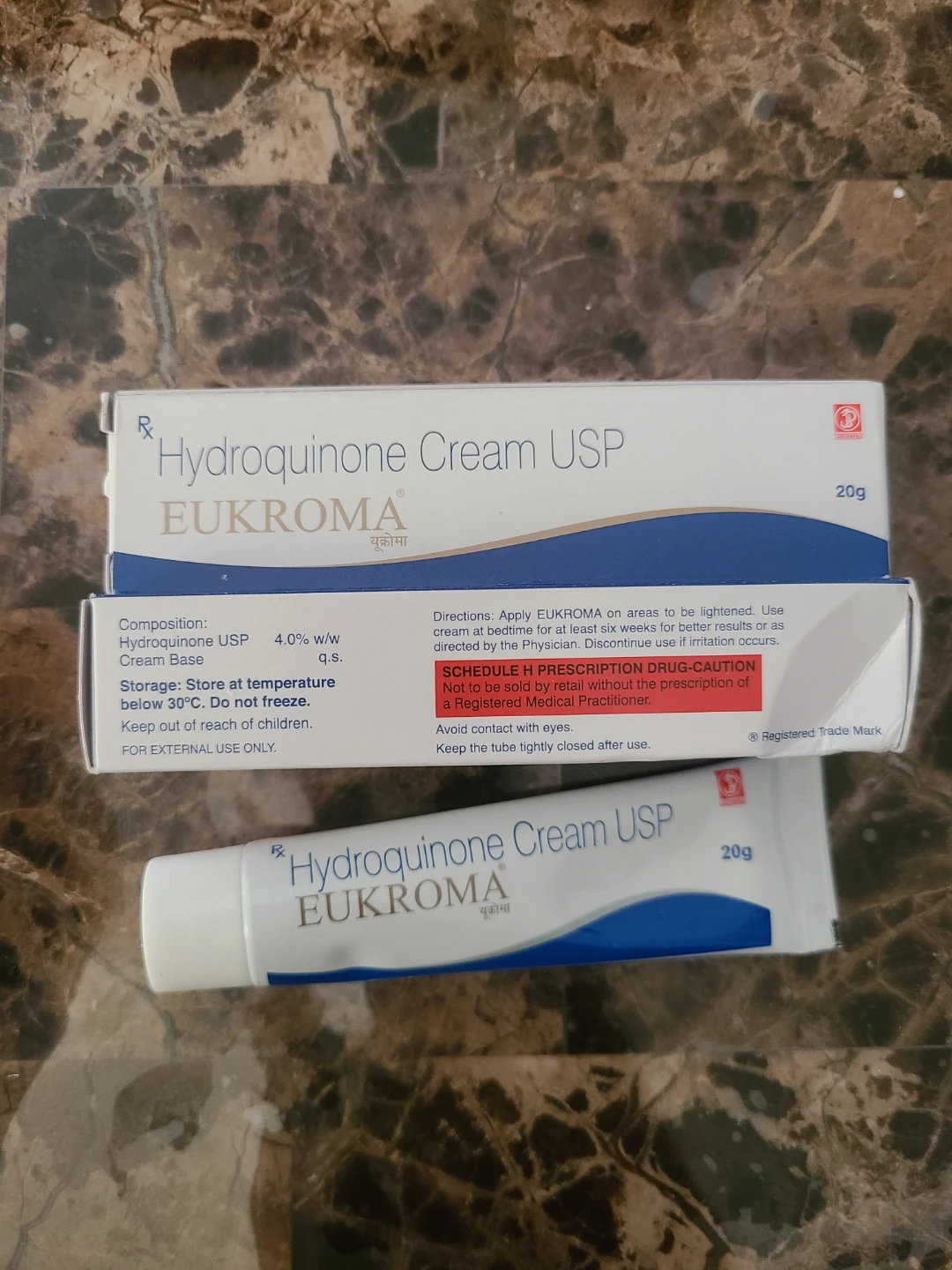 EUKROMA Hydroquinone 4% Cream USP 20g