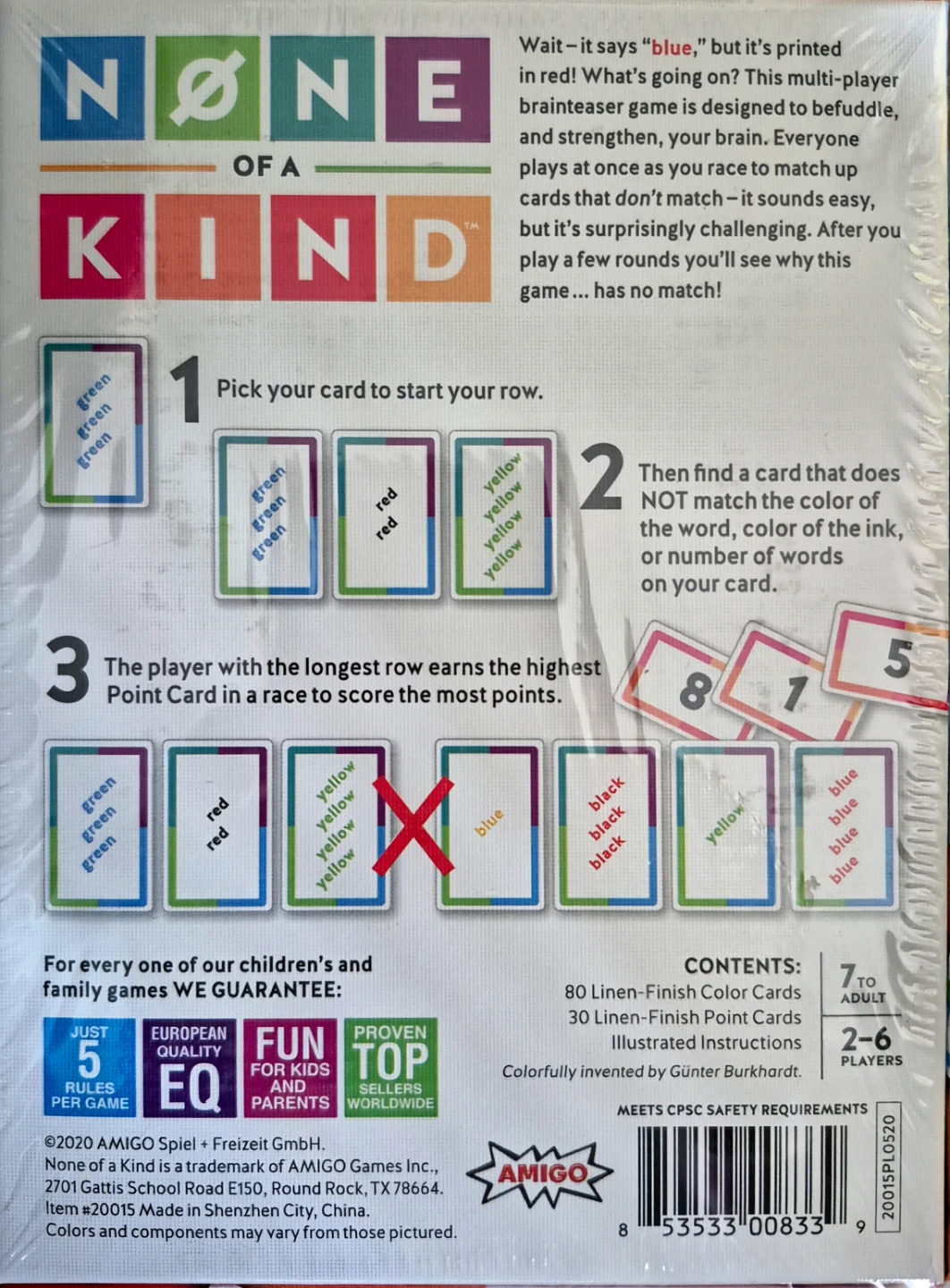 None of a Kind Board Game - photo 2