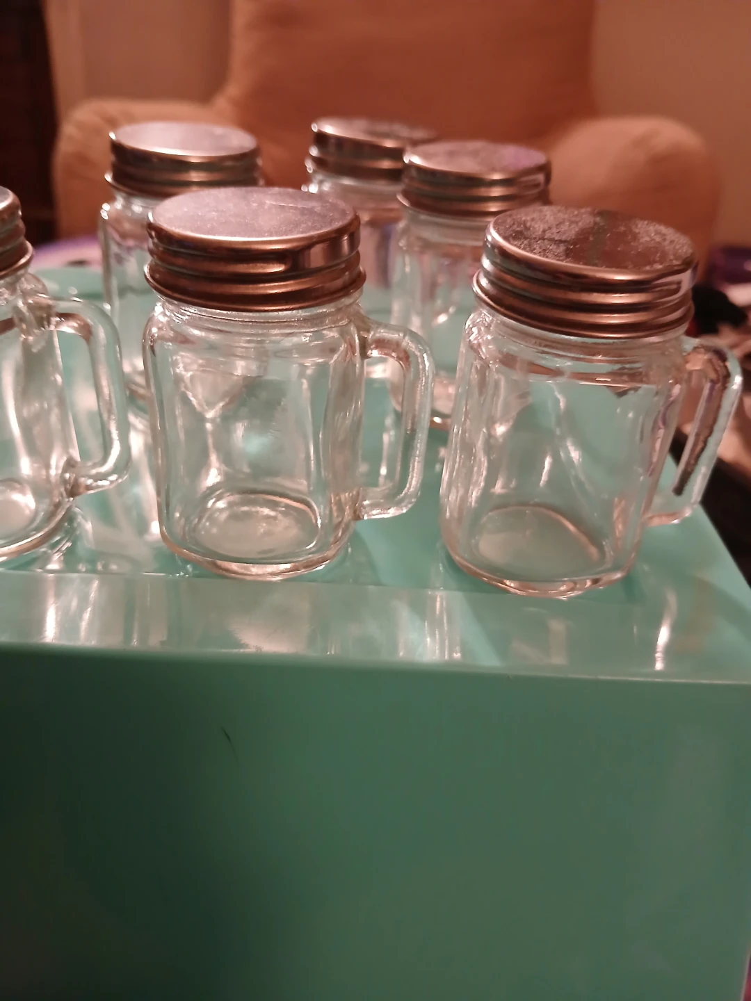 6 mini jason jars with handles - photo 2