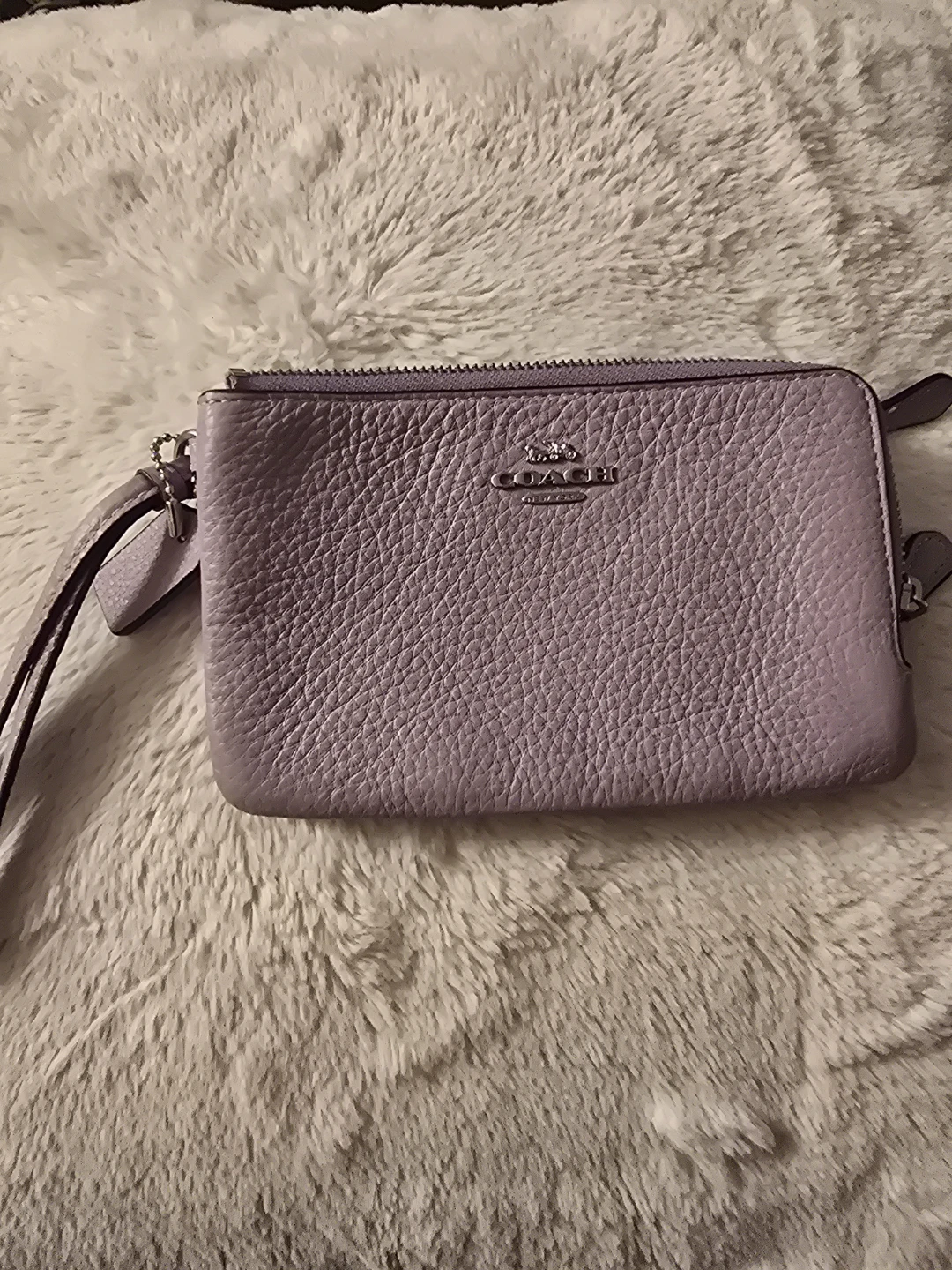 Coach Wristlet - Lavender Leather