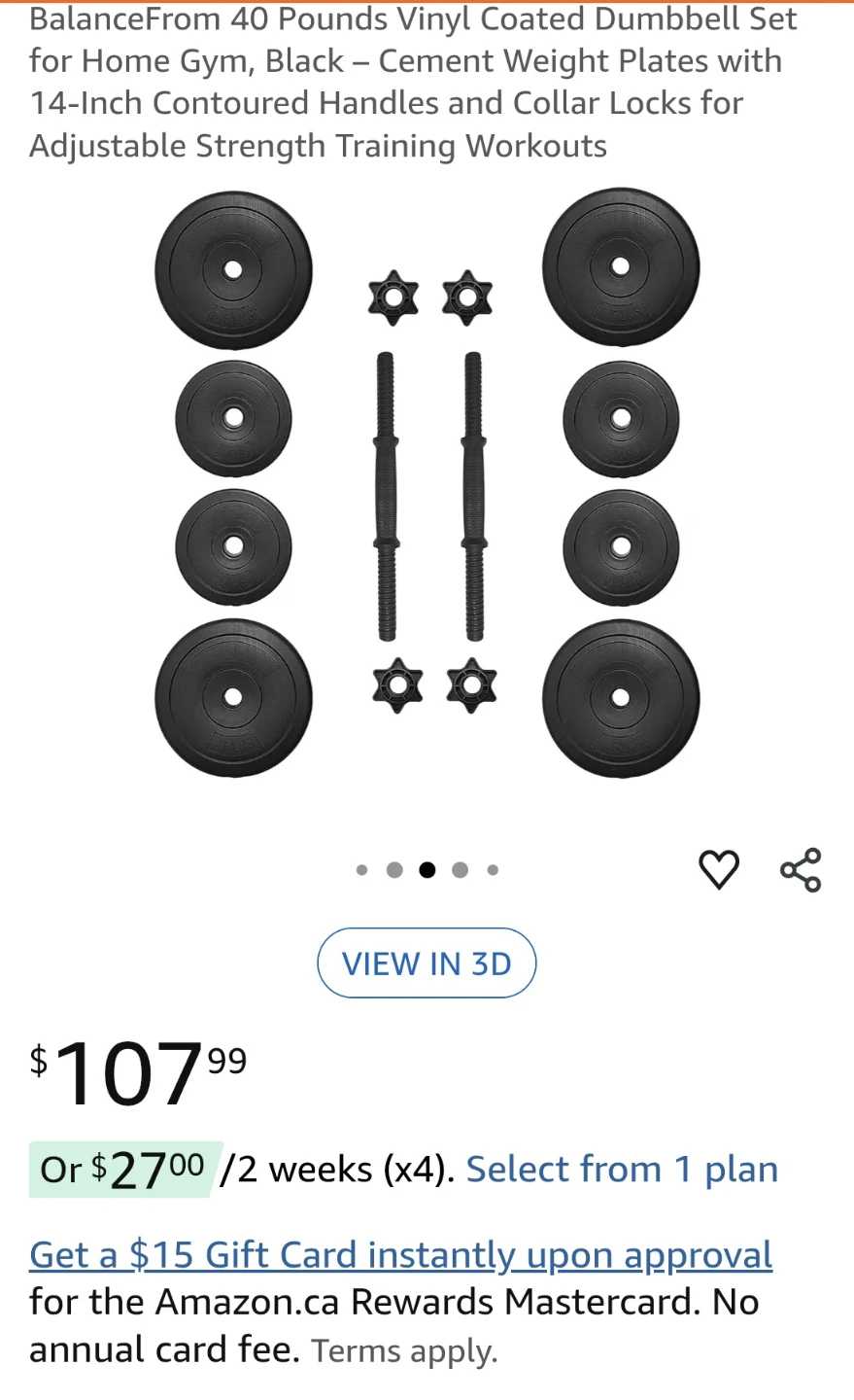 Fitvids 40 lb Dumbbell Set - photo 2