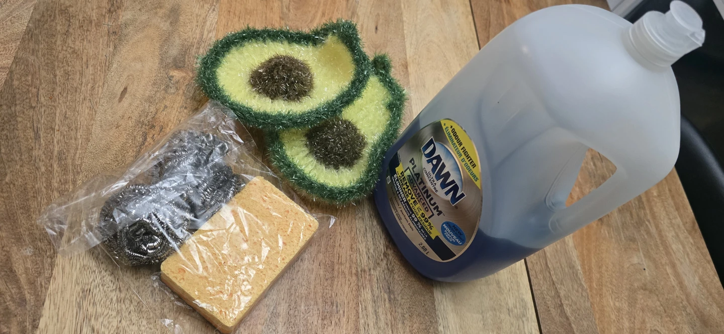 Kitchen Scrubber Bundle + 1L Dish Soap