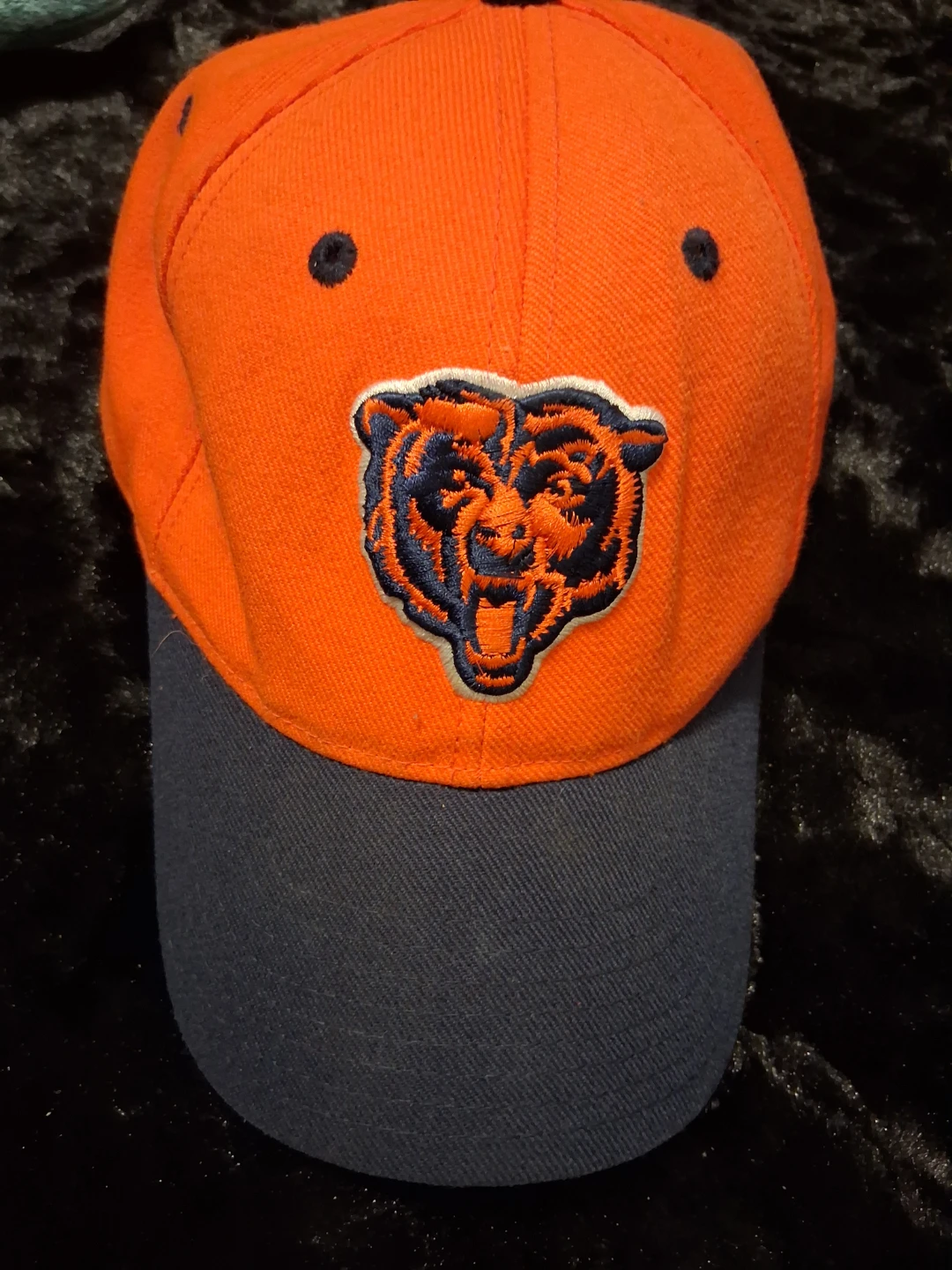 Chicago Bears Baseball Cap Orange Navy Blue Embroidered Logo