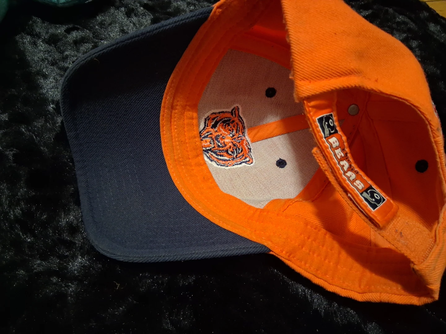 Chicago Bears Baseball Cap Orange Navy Blue Embroidered Logo - photo 2