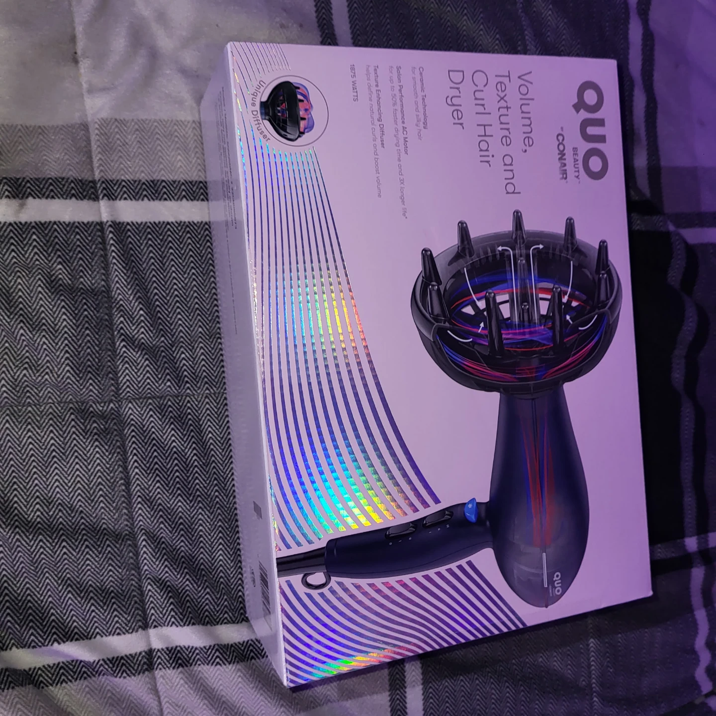 QUO Beauty Volume, Texture and Curl Hair Dryer with Diffuser