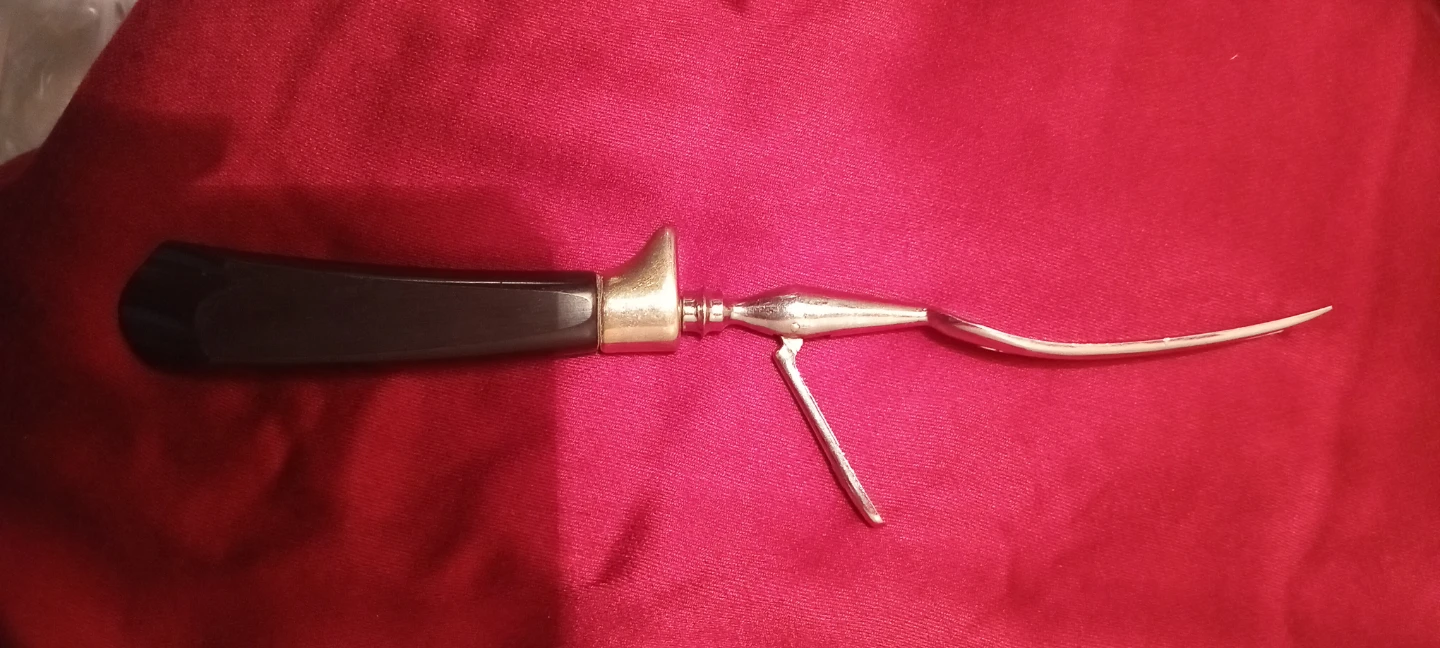 Vintage Carving Fork with Black Handle - photo 2