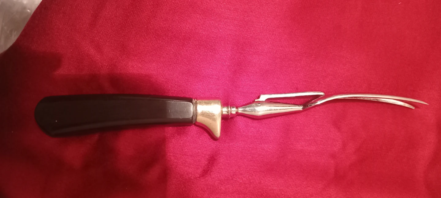 Vintage Carving Fork with Black Handle - photo 3