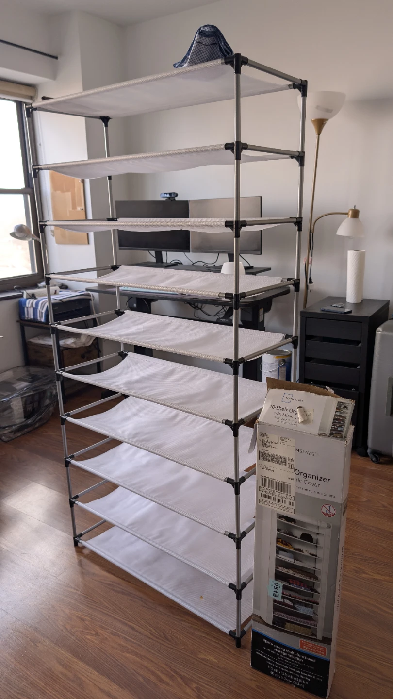 10-Tier Rack Fabric Organizer