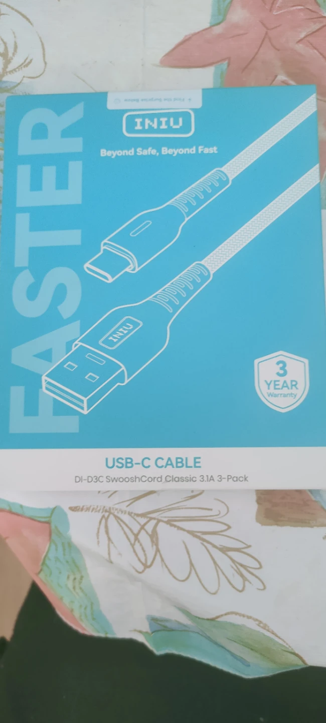 INIU USB-C Cable 3.1A 3-Pack